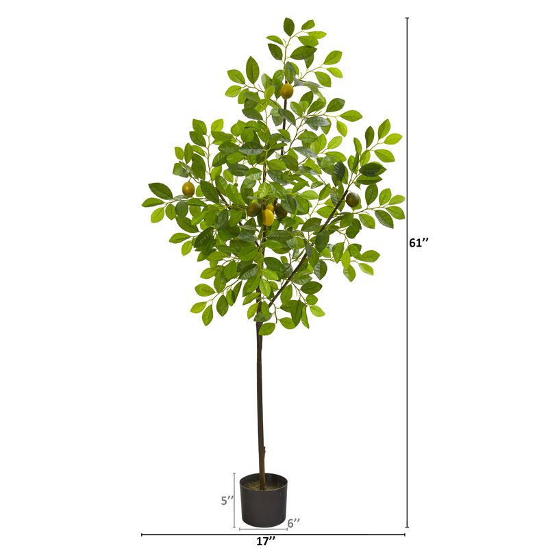 Hivvago 61 Inches Lemon Artificial Tree