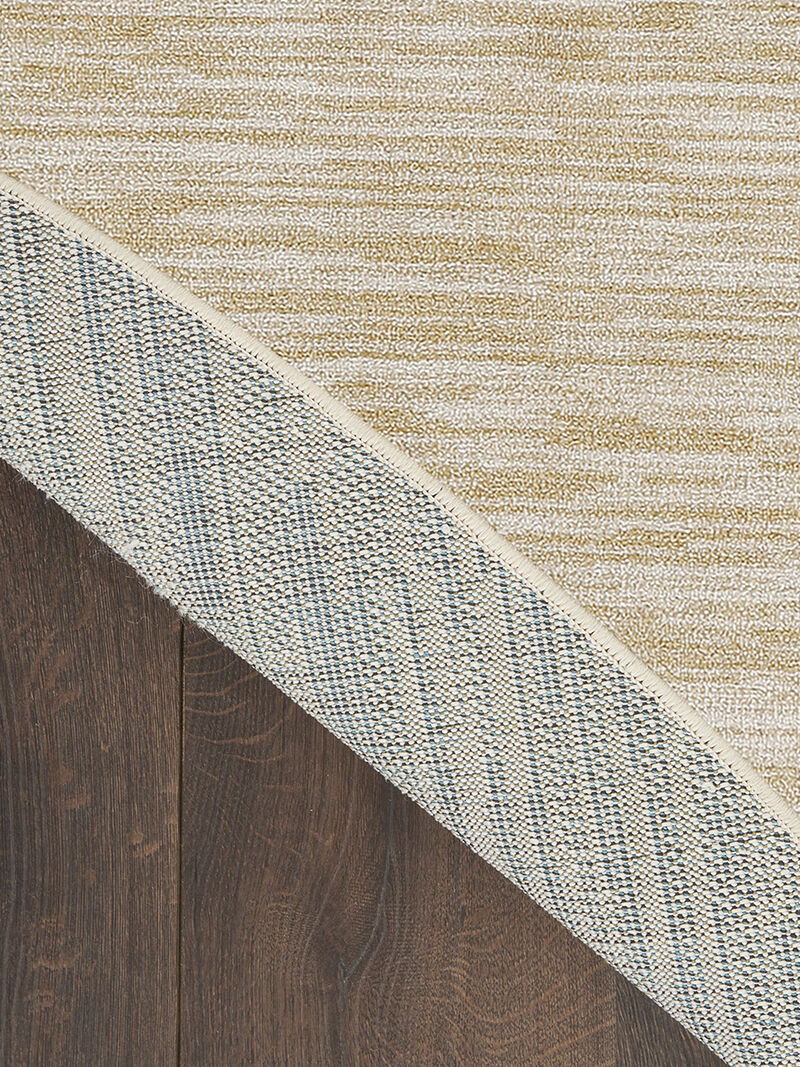 Nourison Essentials NRE01 Ivory/Gold 4' x Round Rug image number 1