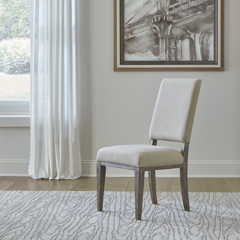 Liberty Furniture Uph Side Chair (RTA) - Set of 2 Traditional Brown in Havana Brown Finish image number 4