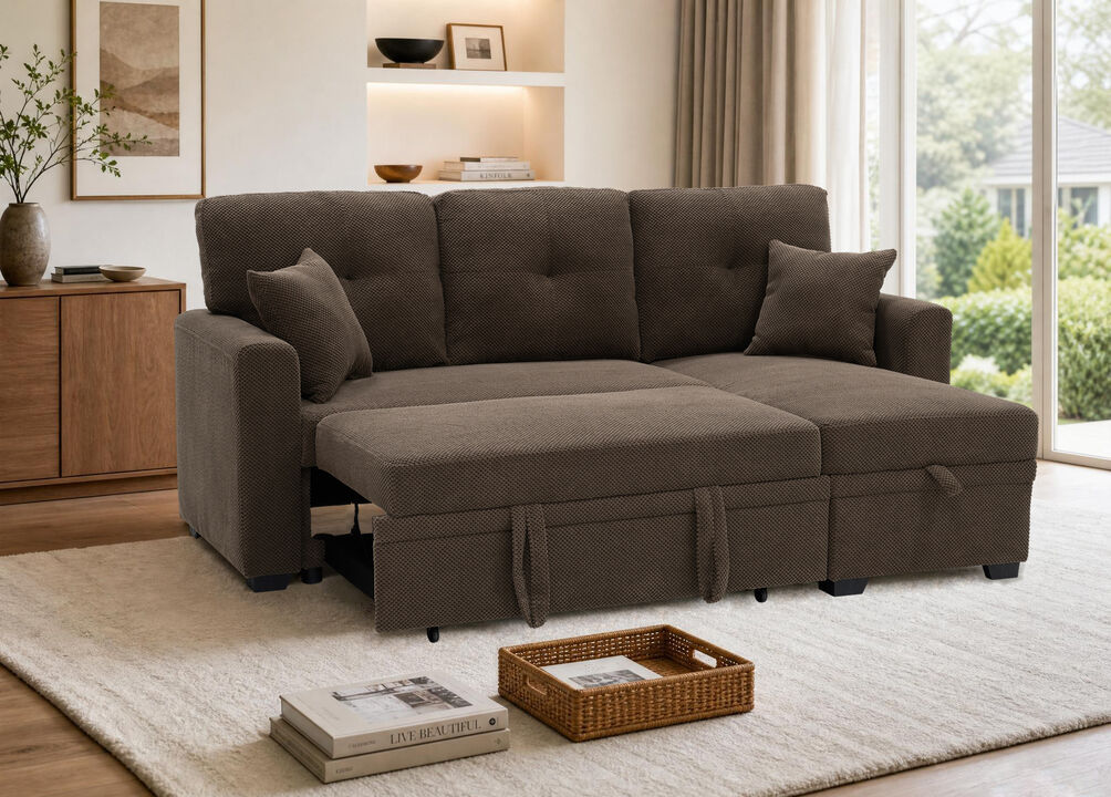 Ludfob Storage Sleeper Sofa