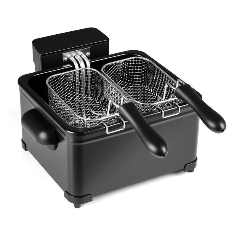 3 Basket Electric Deep Fryer with 1700W Power LED Touchscreen and 6 Preset Settings image number 0