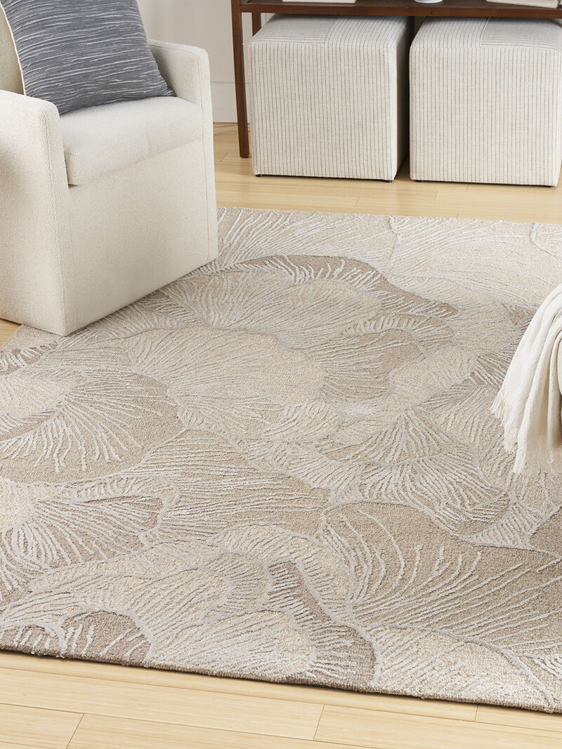 Avra AVR01 Taupe 3'9" x 5'9" Rug image number 5