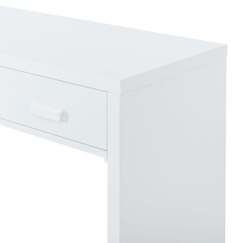 Merax Modern Minimalist Console Table with Four Drawers