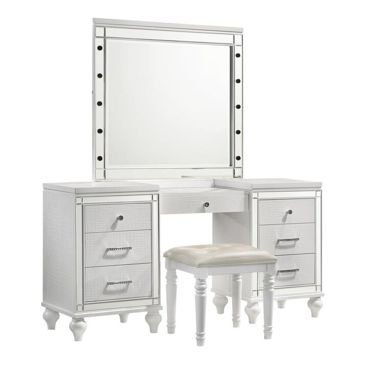New Classic Furniture Valentino Vanity Table-White