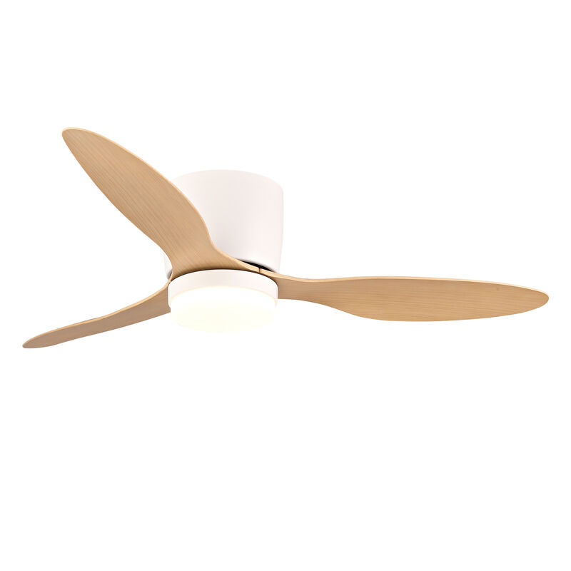 ELEMENT ACE 42-Inch Ultra-Slim Flush-Mount Ceiling Fan with Light, 6-Speed Adjustable Reversible Quiet DC Motor, Remote Control for Indoor and Outdoor Use in Bedrooms, Patios, Living Areas image number 3