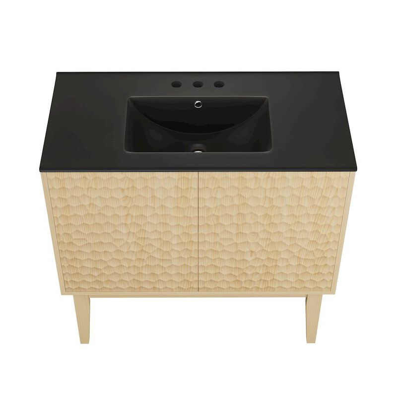 36" Freestanding Bathroom Vanity with 3-Hole Widespread Sink Top image number 6