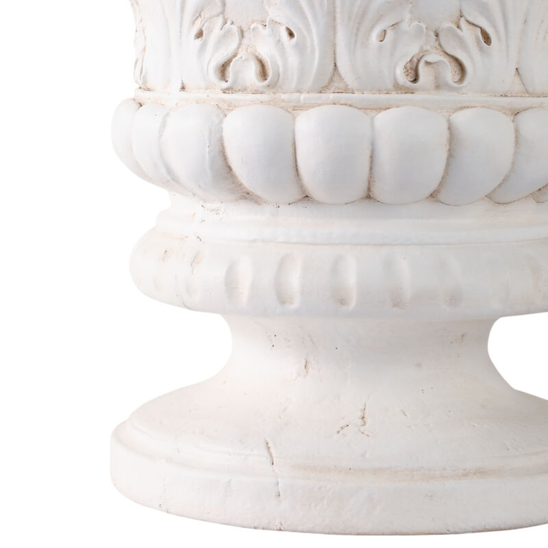 S/2 16/22" Traditional Urn Planters, Ivory image number 3