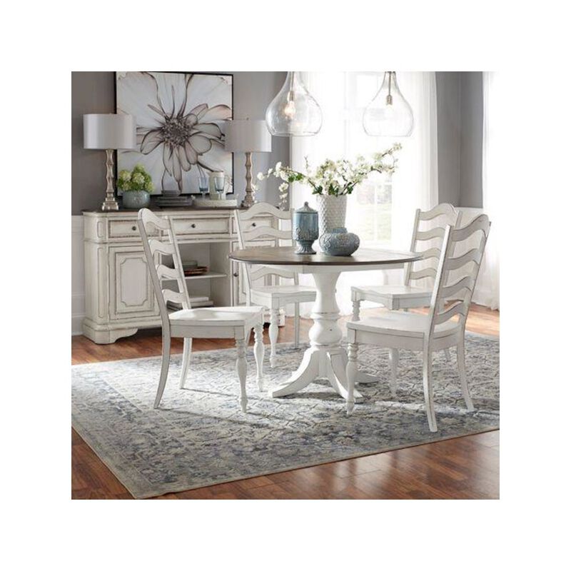 Liberty Furniture 5 Piece Drop Leaf Table Dining Room Set with 4 Ladder Back Side Chairs image number 1