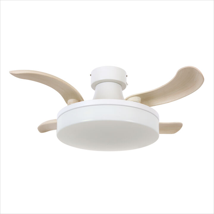 Fanaway Orbit 36" Indoor/Outdoor Retractable Blade Ceiling Fan with Light and Remote, Modern Fandelier Ceiling Fan, Patented Design Technology, Stronger Thicker Blades, Damp Rated