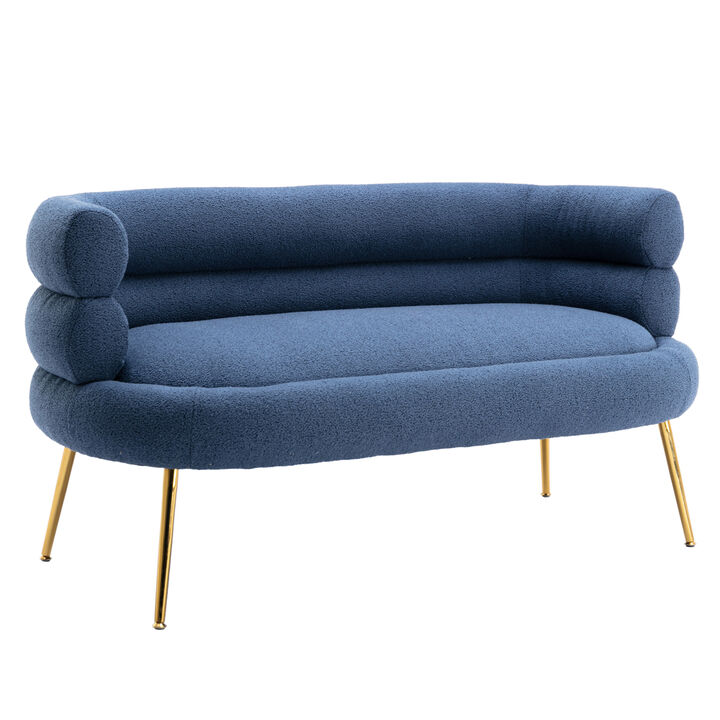 Accent Chair, leisure sofa with Golden feet