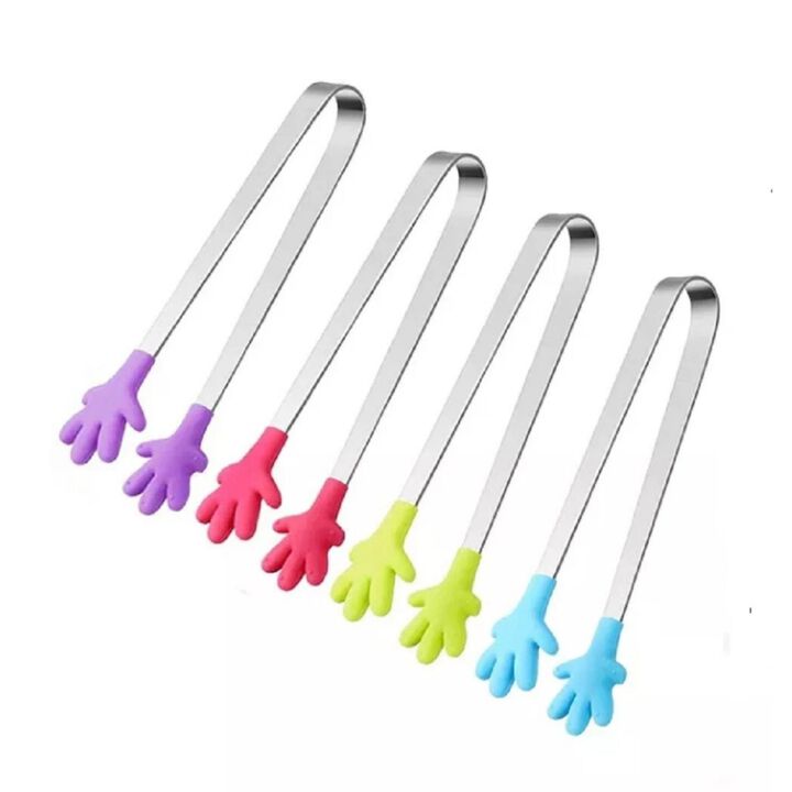 Pack of 4 5-Inch Silicone Mini Tongs