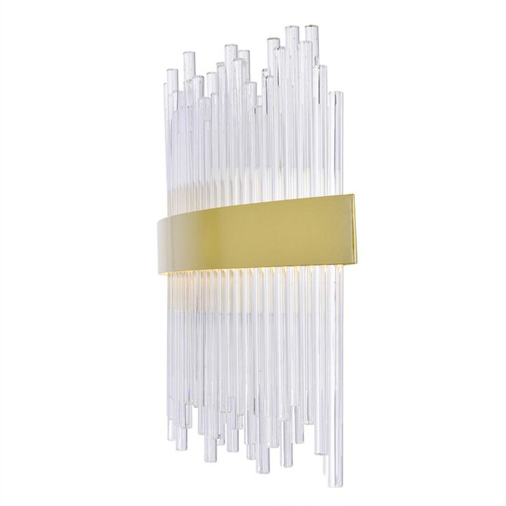 Genevieve LED Wall Sconce With Medallion Gold Finish