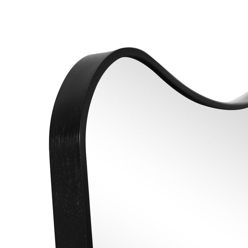 Alfie Large Rectangular Metal Framed Wall Mounted Full-Length Mirror