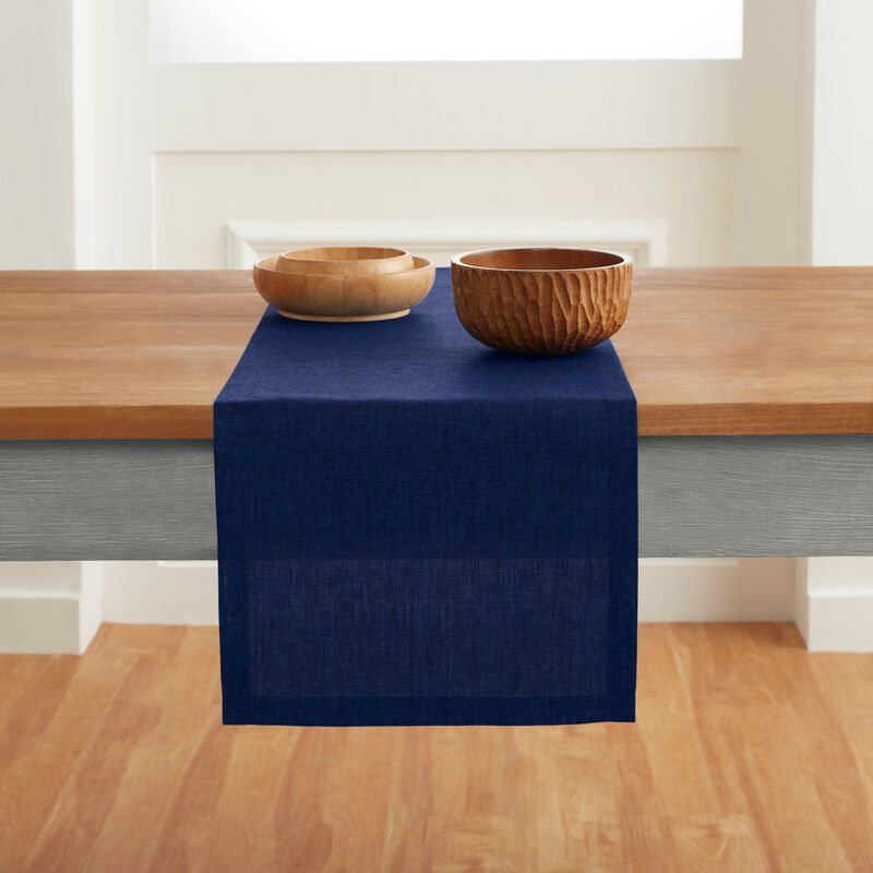 Solino Home 100% Pure Linen Table Runner - Athena