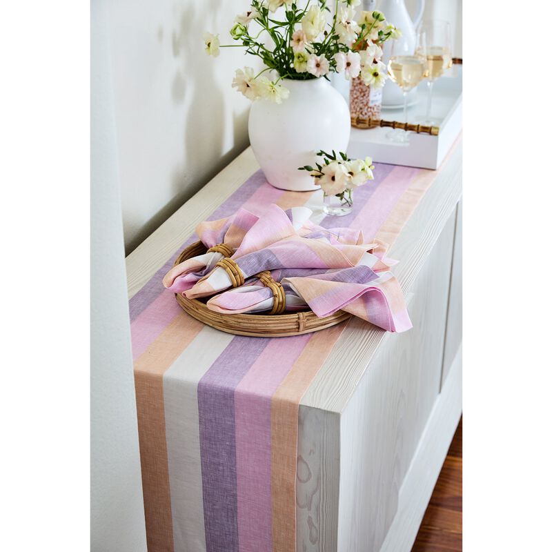 Christmas Linen Table Runner - Gelato Stripe, Solino Home