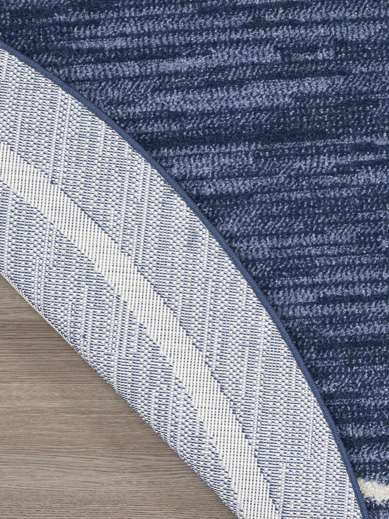 Nourison Essentials NRE02 Navy/Ivory 6' x Round Rug