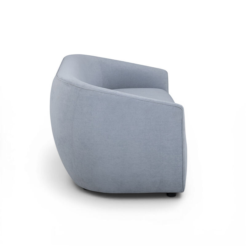 Jordan Baby Blue Textured Velvet Loveseat image number 3