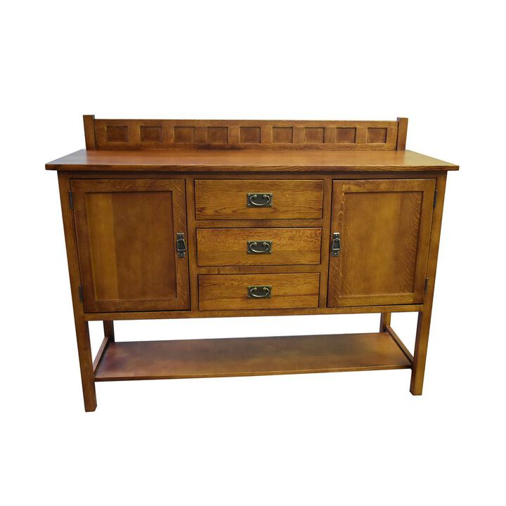 Crafters and Weavers Mission Turner Sideboard With 3 Drawers And 2 Doors