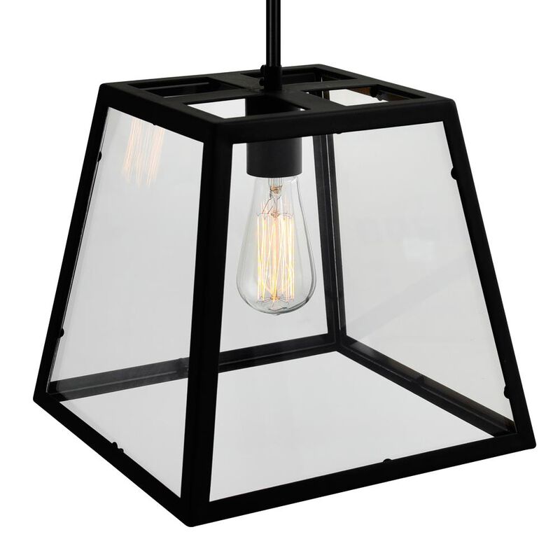 Alyson 1 Light Down Mini Pendant With Black Finish
