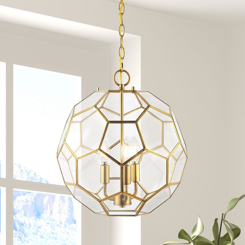 Bee Modern Bohemian Iron/Glass LED Pendant