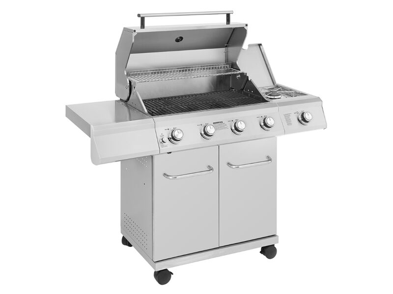 Monument Grills Mesa Series | 4 Burner Stainless Steel Gas Grill With Solid Lid