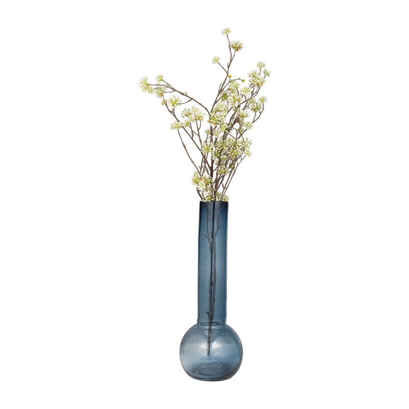Glass, 20" Vase Blue image number 2
