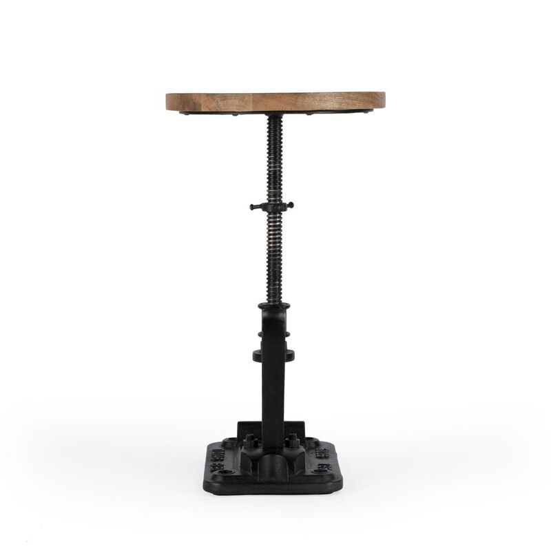 Butler Specialty Ellis Adjustable Pedestal Side table, Multi-Color