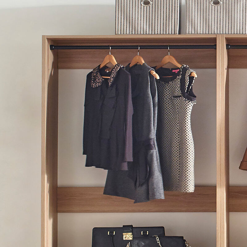 Prosper Oak Freestanding Walk in Wood Closet System