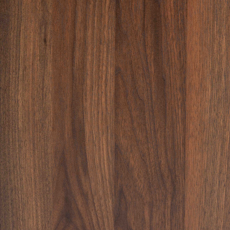 Baxton Studio Hartman Mid Century Modern Walnut Brown Finished Wood 2 Drawer Nightstand