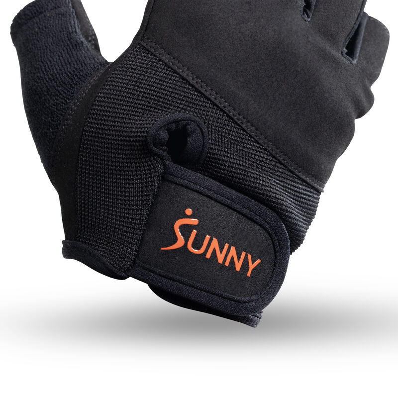 Sunny Health & Fitness Weightlifting Gloves with Foam-Padded Palm and Enhanced Grip Control for Strength Training image number 5