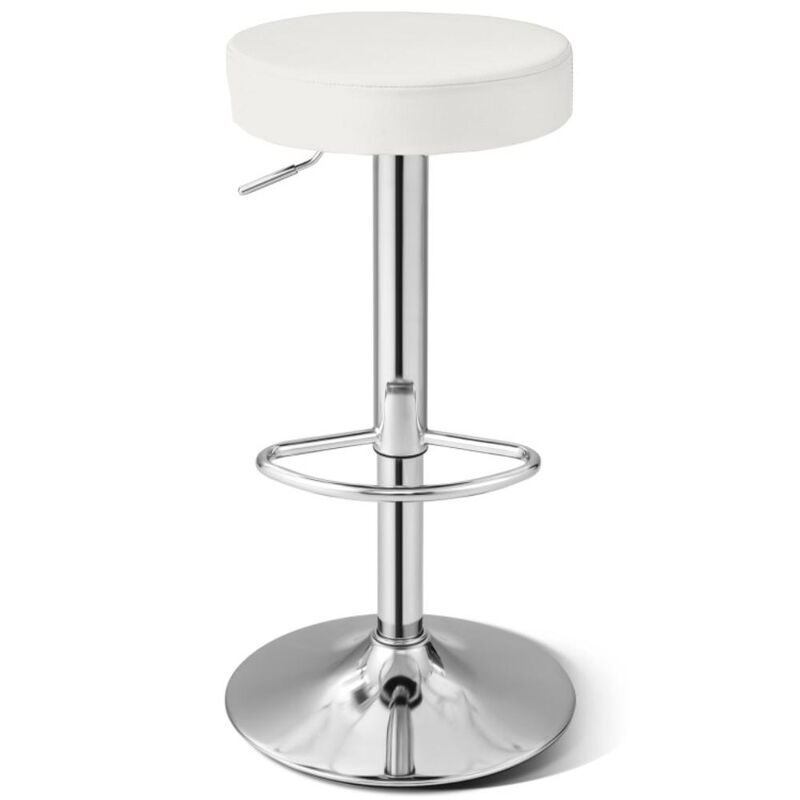 Hivvago 1 PC Round Bar Stool Adjustable Swivel Pub Chair