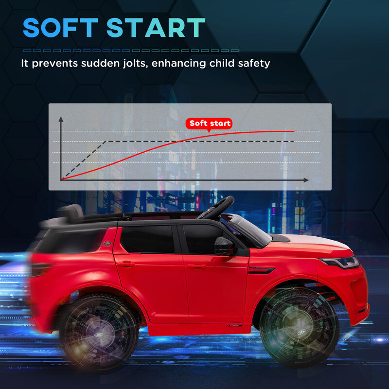 BreeBe Land Rover Discovery Sport Licensed 12V Kids Ride on Car with Remote Control Soft Start, LED Lights image number 5