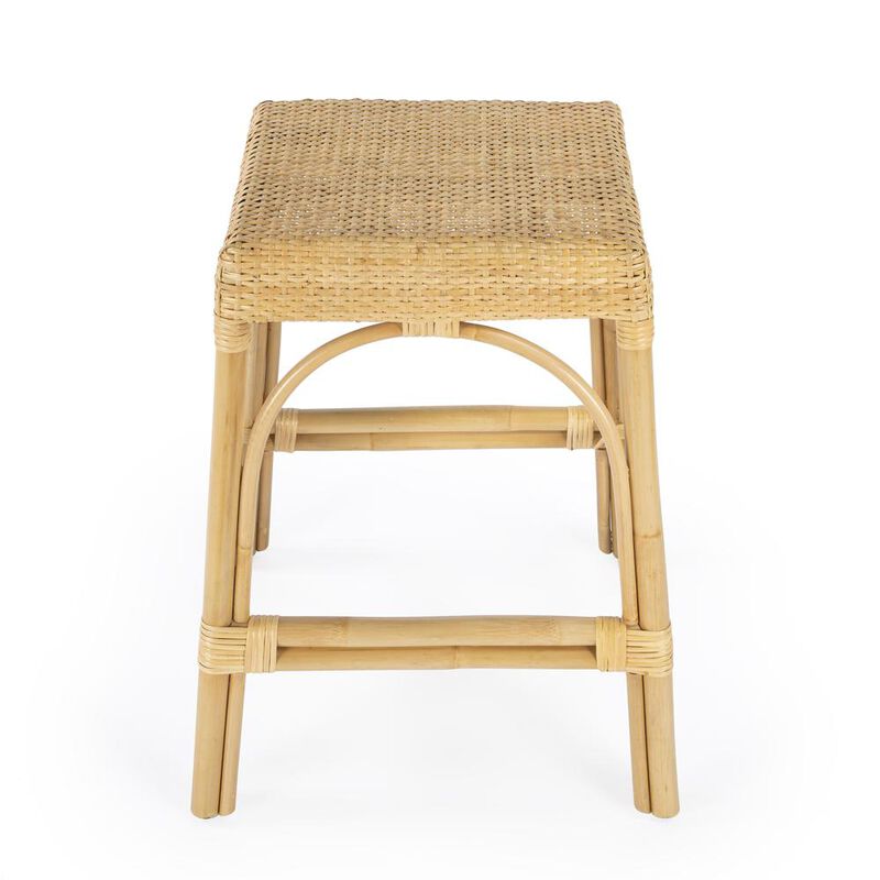 Butler Specialty Robias Rectangular Rattan 24.5" Counter Stool image number 2
