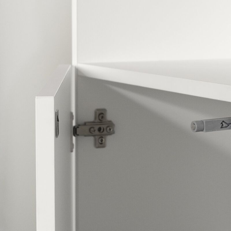 Olea 5-Shelf Bookcase, Pure White