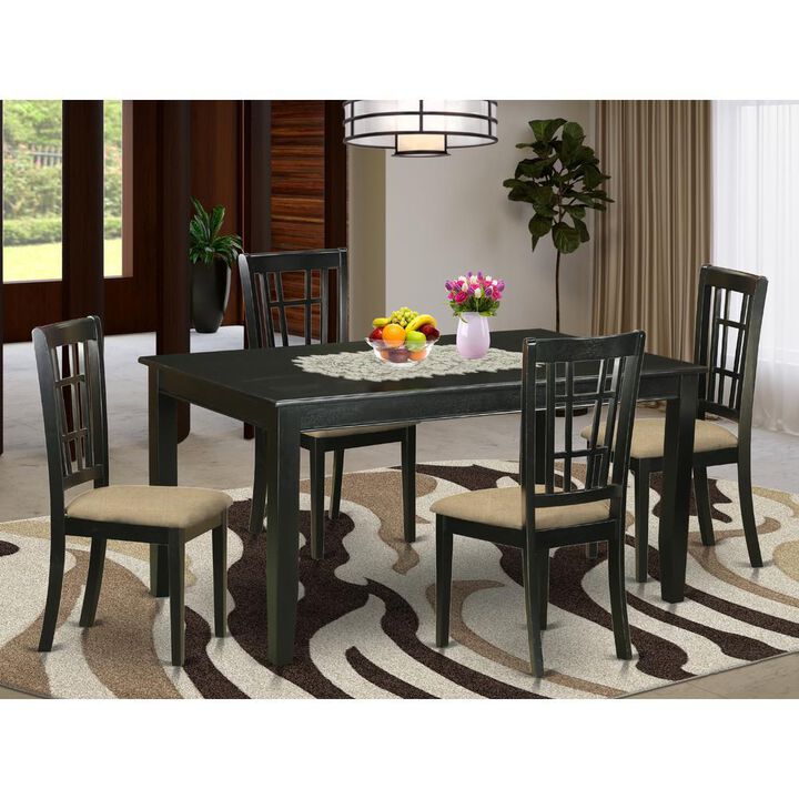 5 Pc dinette set - Kitchen dinette Table and 4 Kitchen Dining Chairs