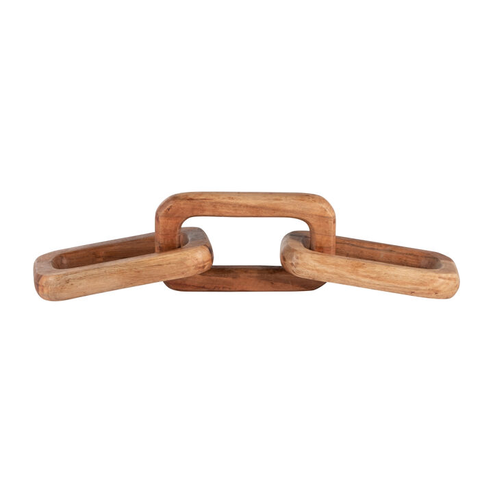 Wood Triple Link Chain