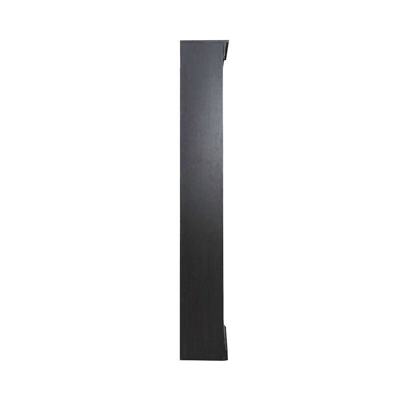 Liberty Furniture Meritage 84 Inch Bookcase for Home Office - Aged Charcoal w/ Rub Thru & Caramel image number 1