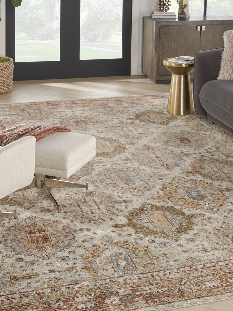 Sahar SHR01 Ivory/Multicolor 9'3" x 12'7" Rug