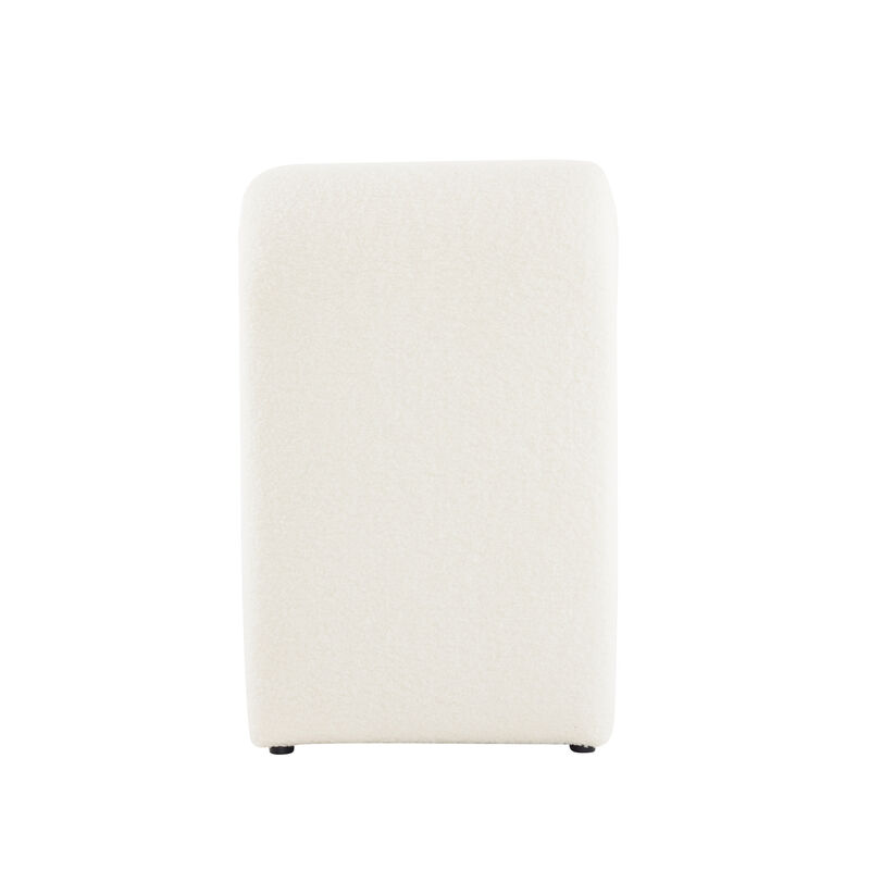 Merax Boucle Stool 2 Pieces Dining Chairs