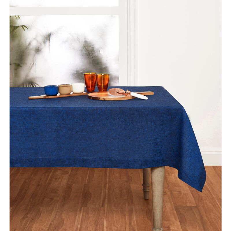 Solino Home Athena 100% Linen Tablecloth &ndash; Handcrafted, Machine Washable, Perfect for Holiday and Everyday Dining
