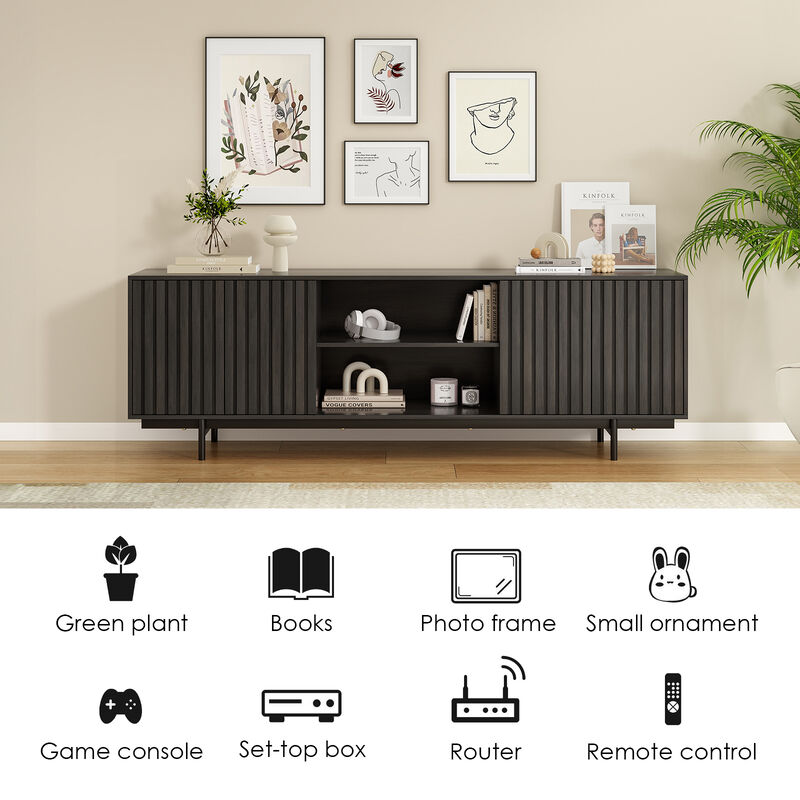 Girmib 75" TV Stand image number 3
