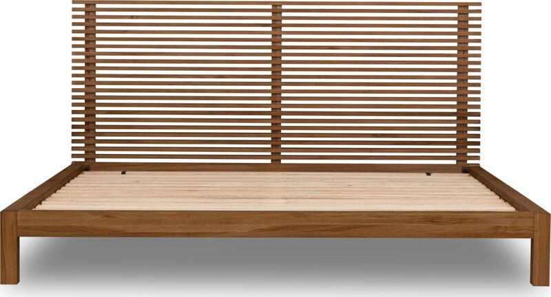 Tanner Full-size Solid Ash Platform Bed in Roux image number 7