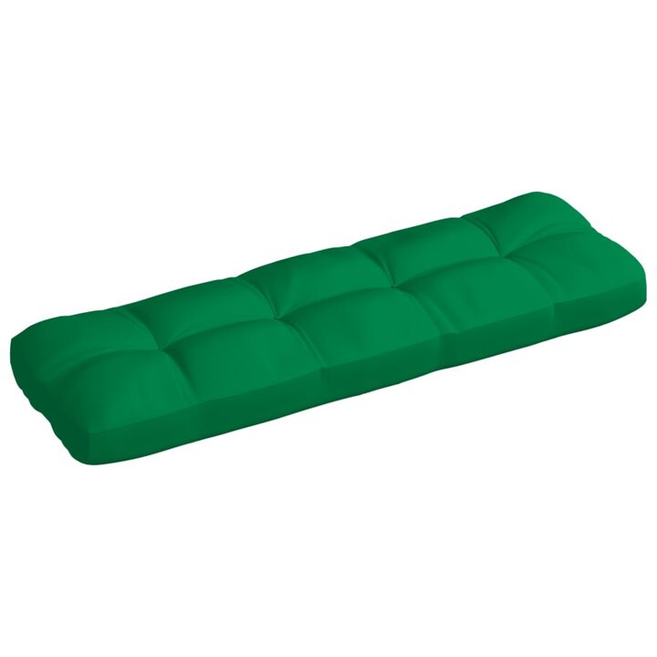 vidaXL Pallet Sofa Cushion Green 47.2"x15.7"x4.7"