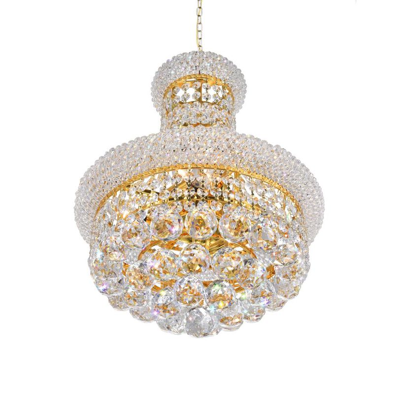 Empire 6 Light Chandelier With Gold Finish