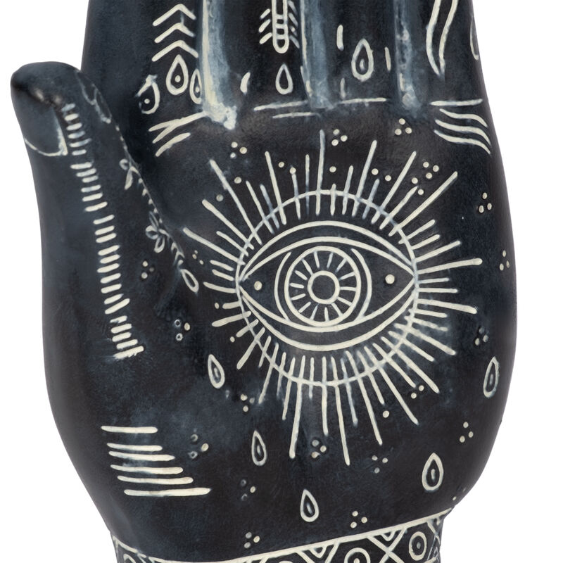 Resin, 10" Tattoo Hand, Black image number 4