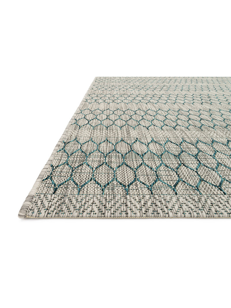 Isle IE01 Grey/Teal 3'11" x 5'10" Rug