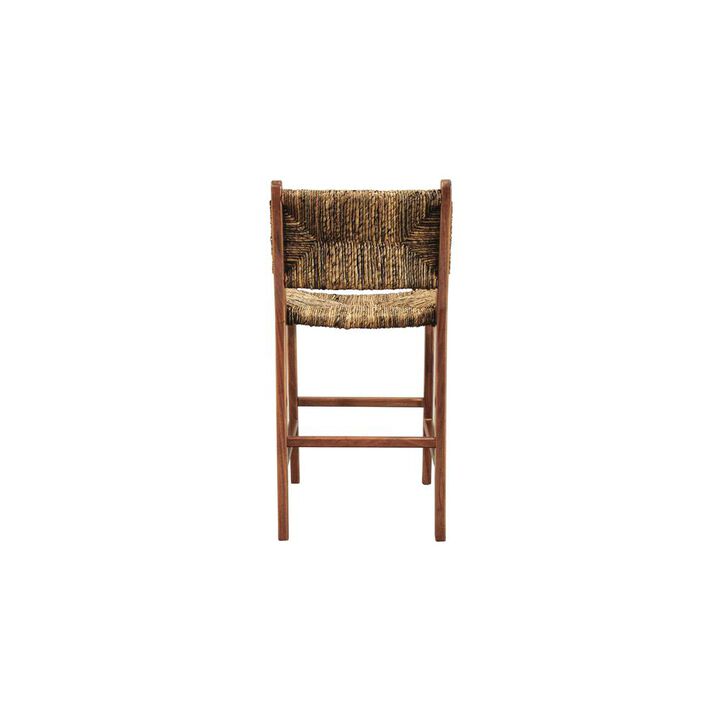 Carolina Living Banana Weave Barstool - Set of 2 - Caramel