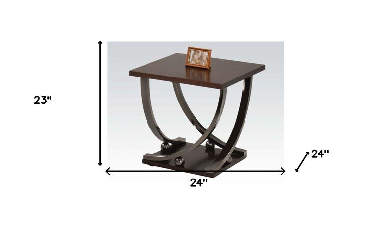 Modern End Table with Storage Shelf, Perfect for Living Room, Bedroom, or Office
