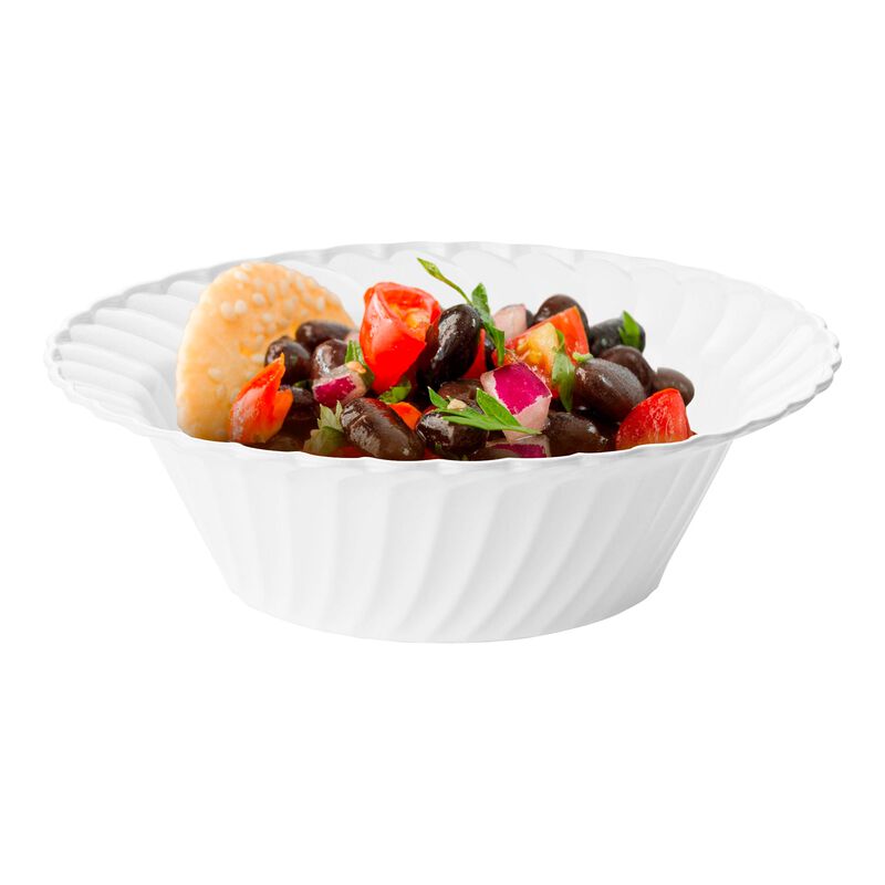 5 oz. White Flair Plastic Dessert Bowls (180 Bowls) image number 2