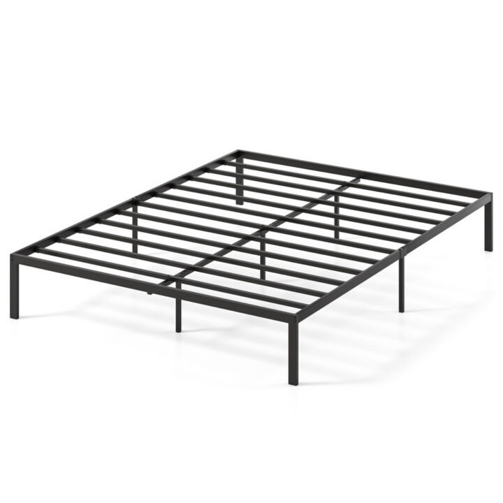 Heavy Duty Metal Bed Frame with Strong Support Slats Foundation
